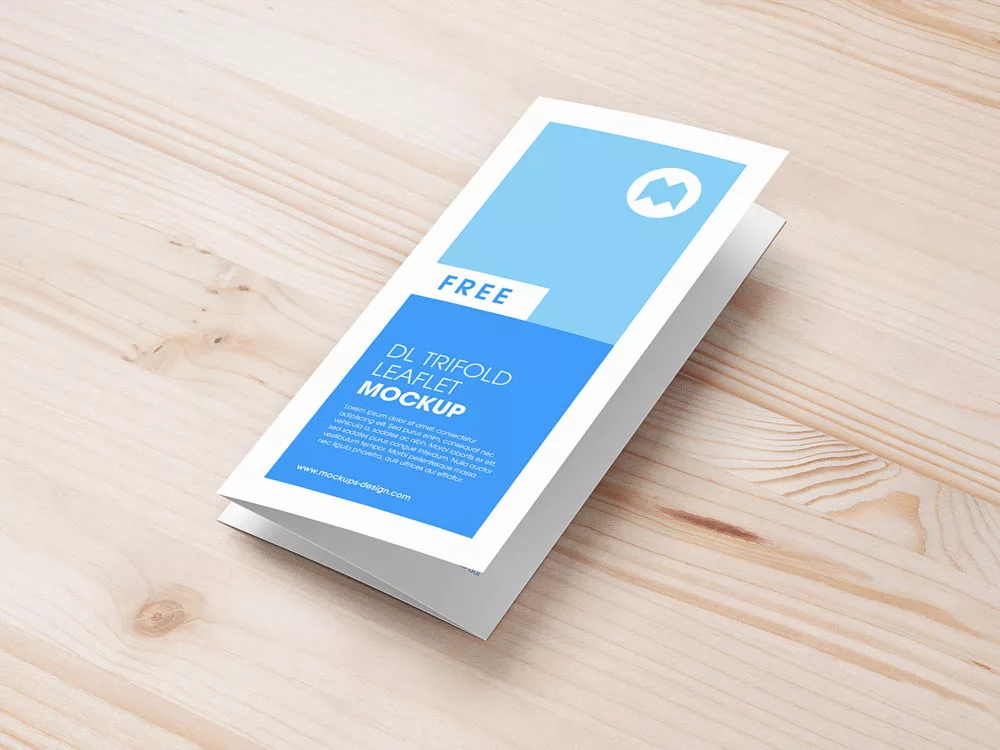 Trifold Leaflet Mockup Free