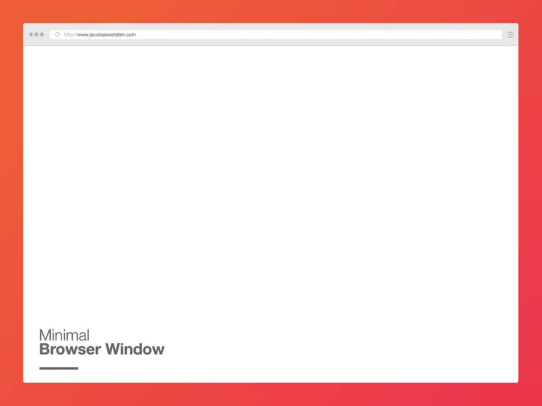 Download Minimal Browser Mockup PSD | Free Mockup