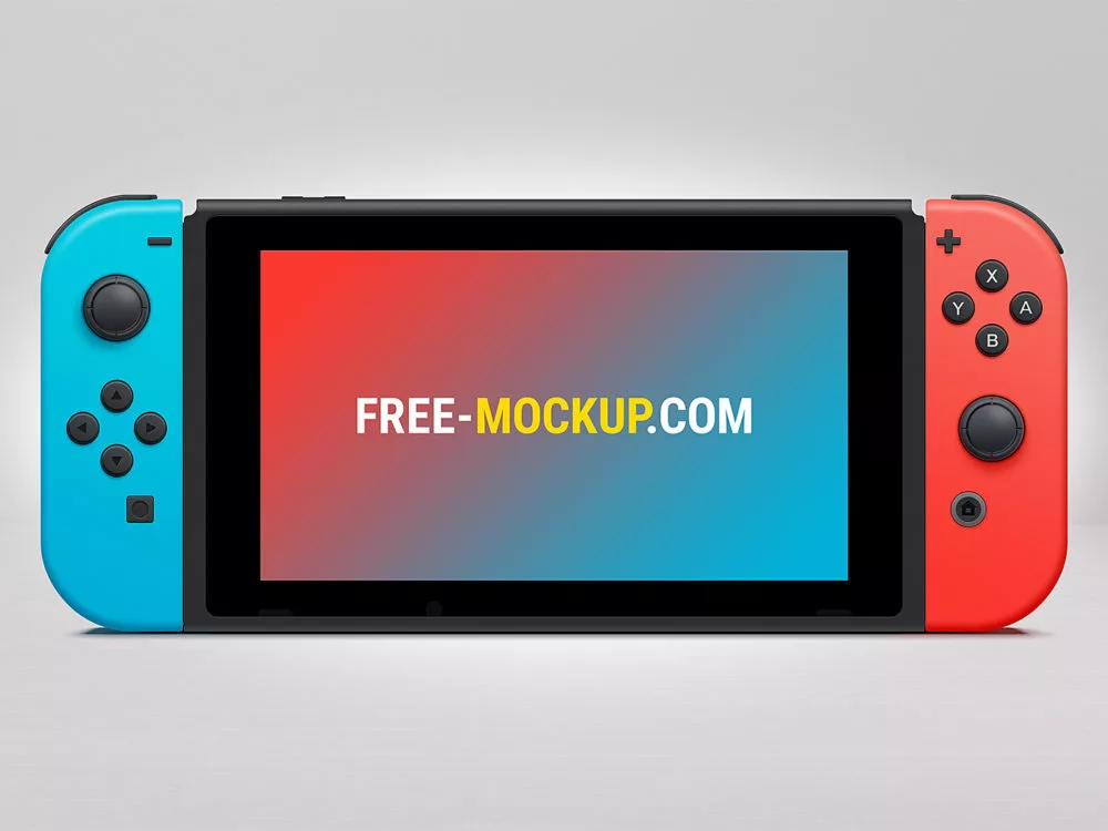 Nintendo Switch Mockup Free PSD