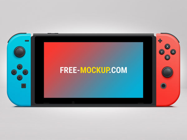 Nintendo Switch Mockup Free PSD