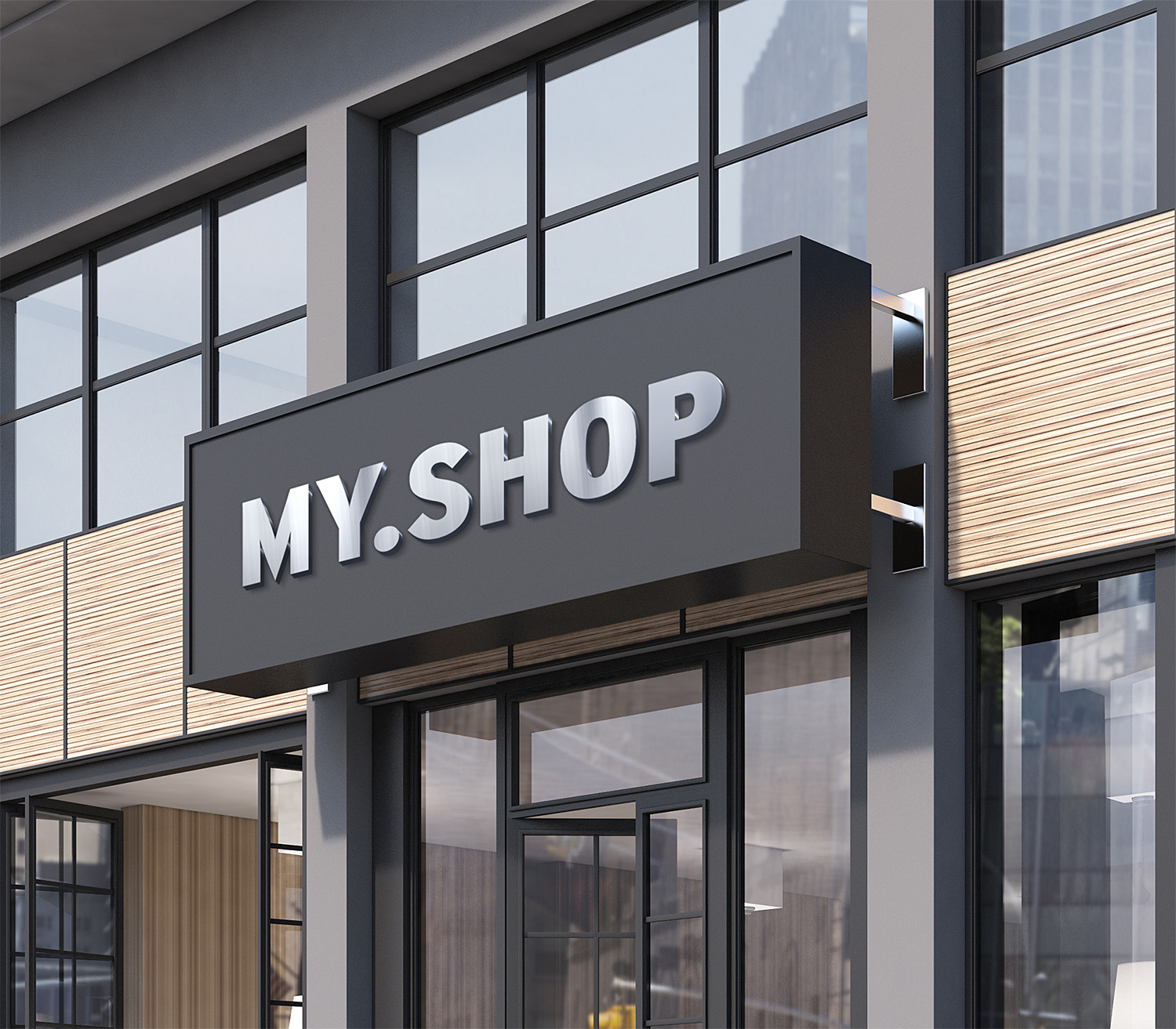 Shop Facade Mockup Free PSD | Free Mockup