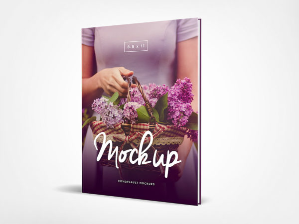 Standing Hardcover Book Mockup