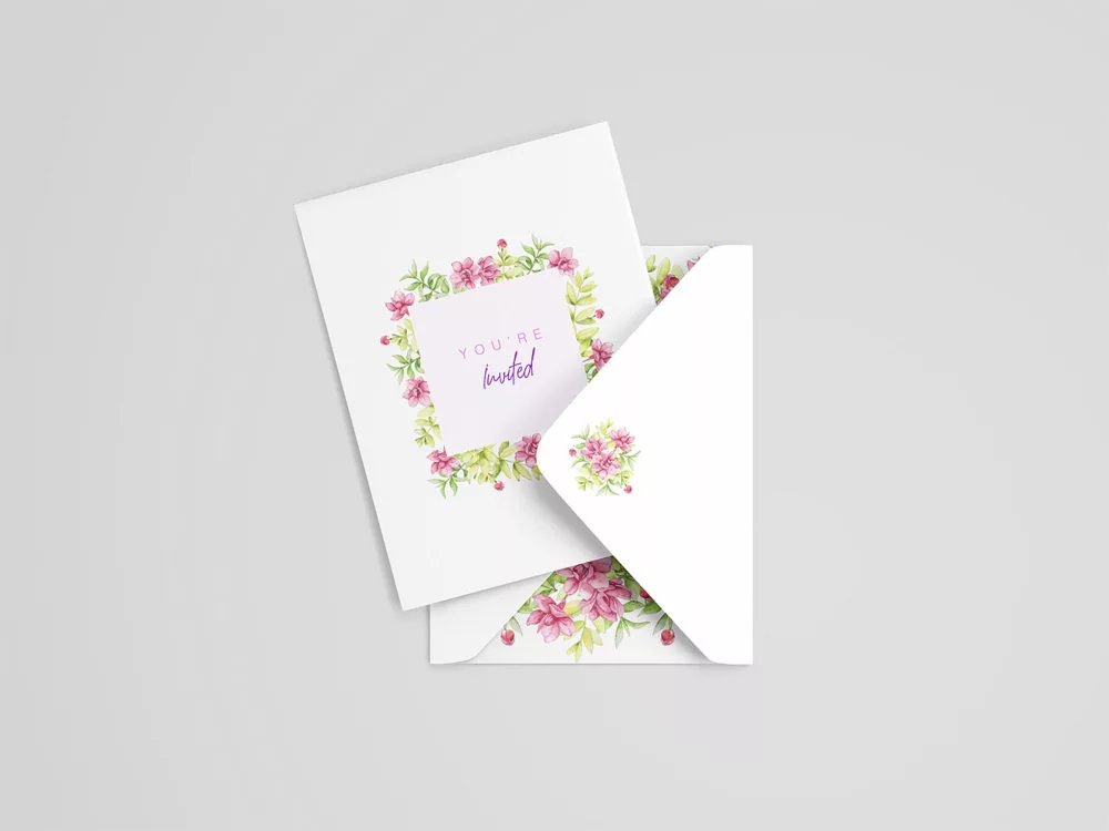 Wedding Card Mockup