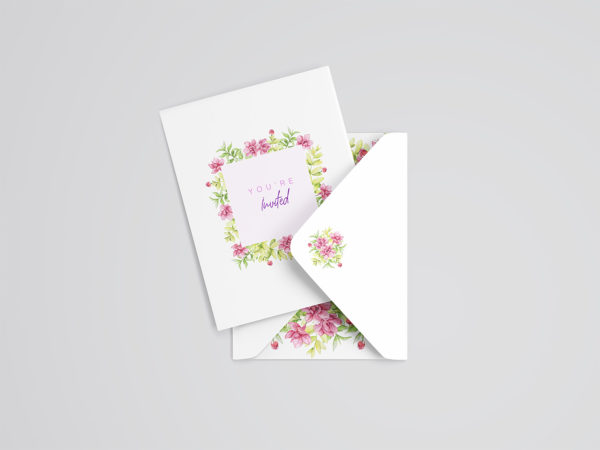 Wedding Card Mockup