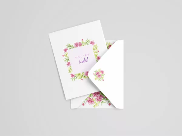 Wedding Card Mockup