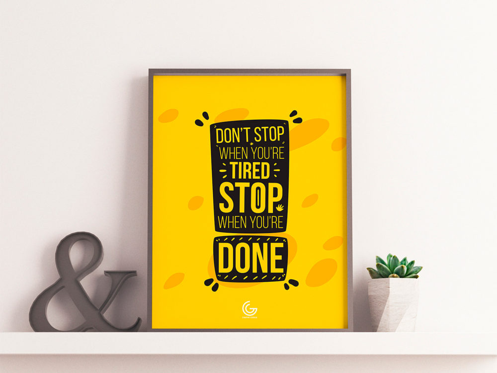 Brand Poster Frame Mockup Free