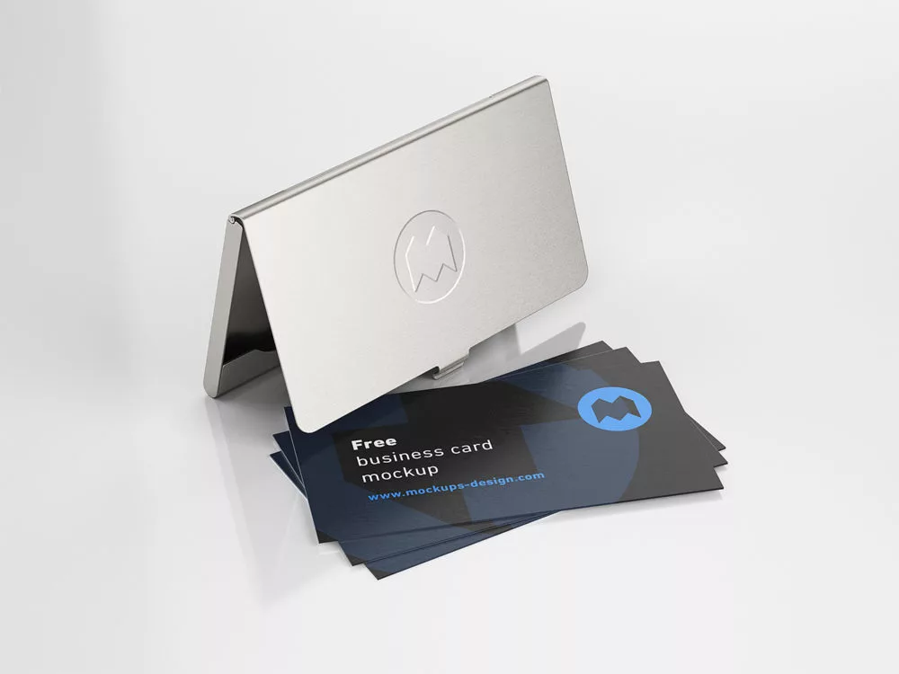 Business Card Holder Mockup