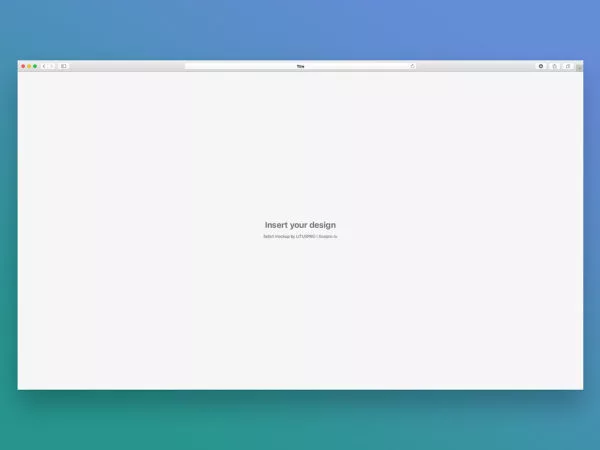 Free Safari Mockup PSD