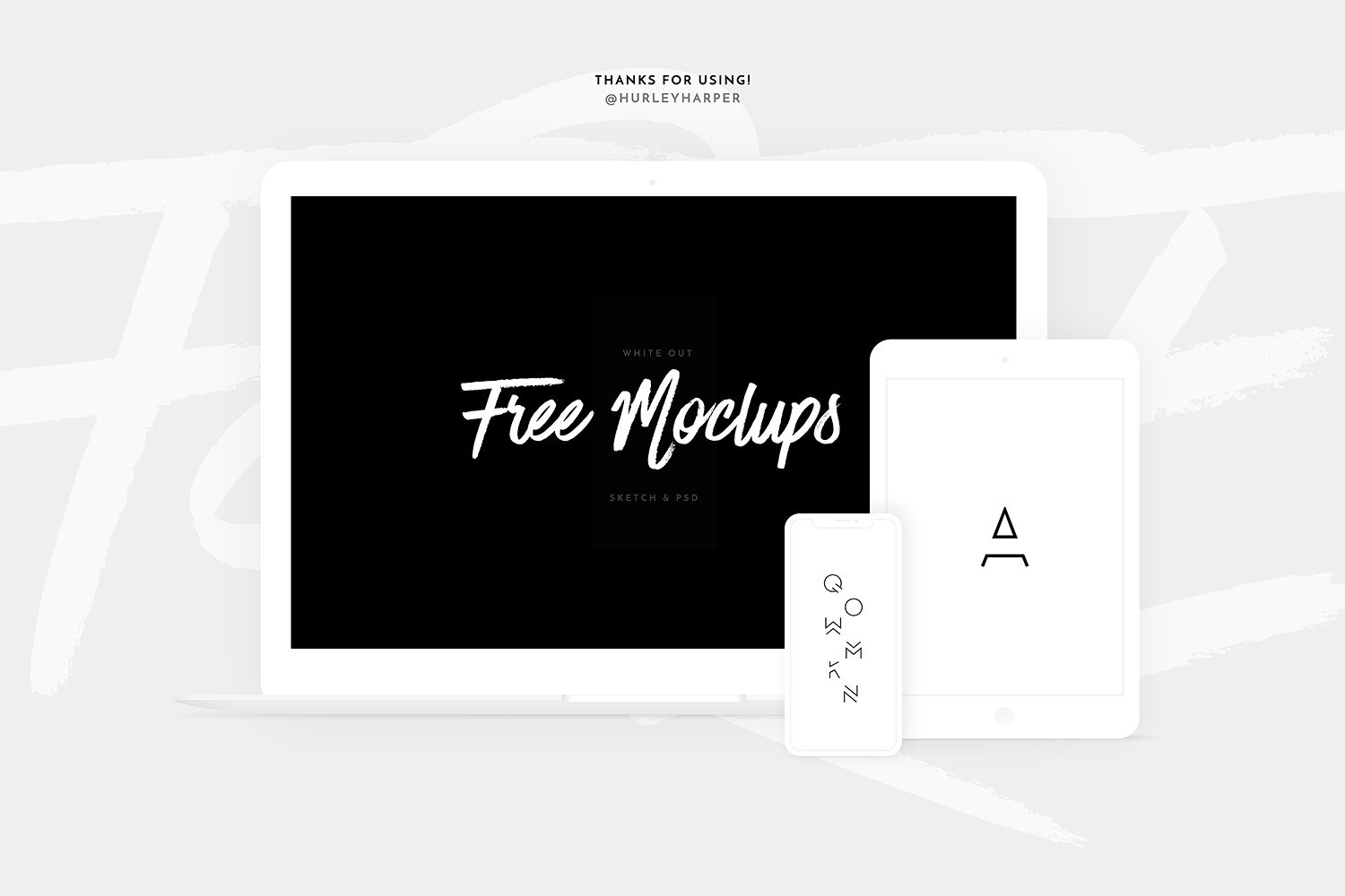 Download Free White Devices Mockups Sketch And Psd Free Mockup