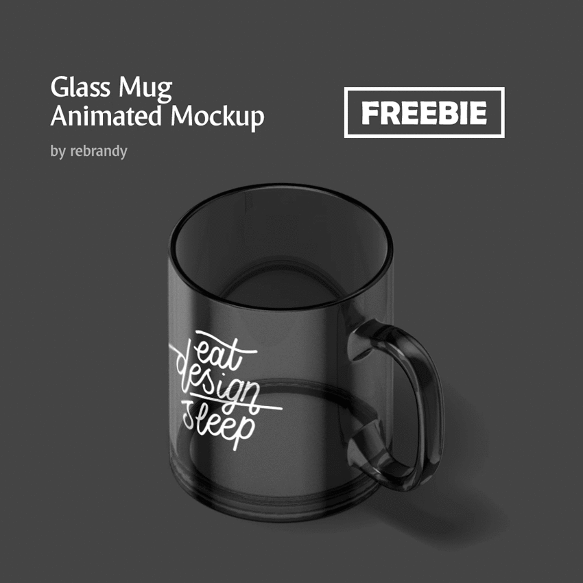 Glass Cup Animated & Static Mockups Free
