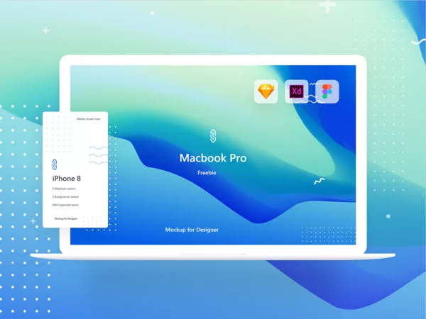 MacBook Pro Mockup Freebie | XD Sketch and Figma