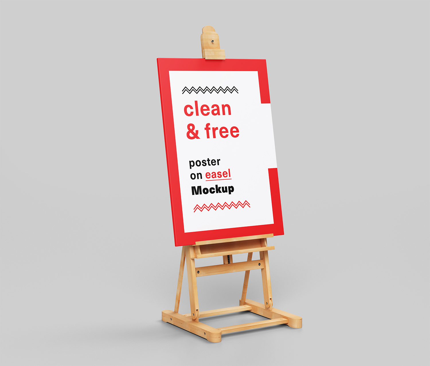 Download Canvas Poster On Easel Mockup Free Free Mockup PSD Mockup Templates