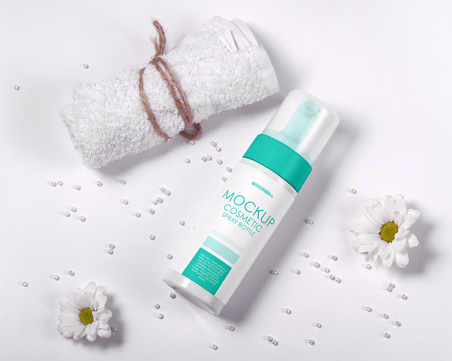 Download Cosmetic Spray Bottle Mockup | Free Mockup