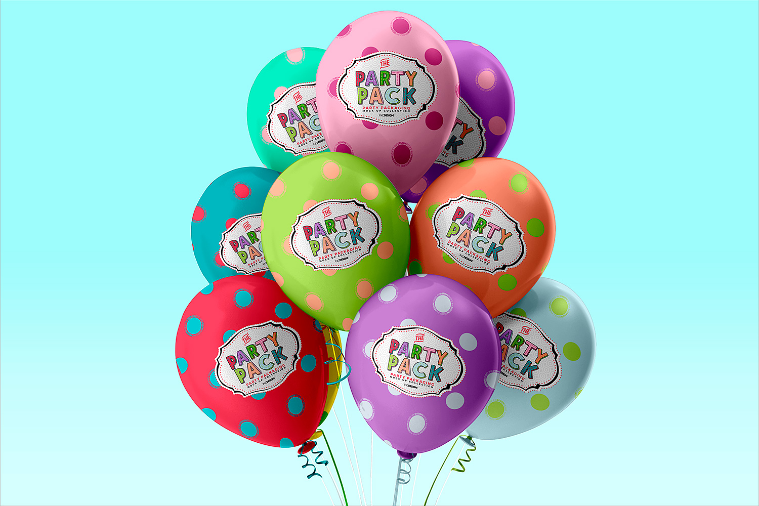 Download Free Balloons Mockup Psd Free Mockup