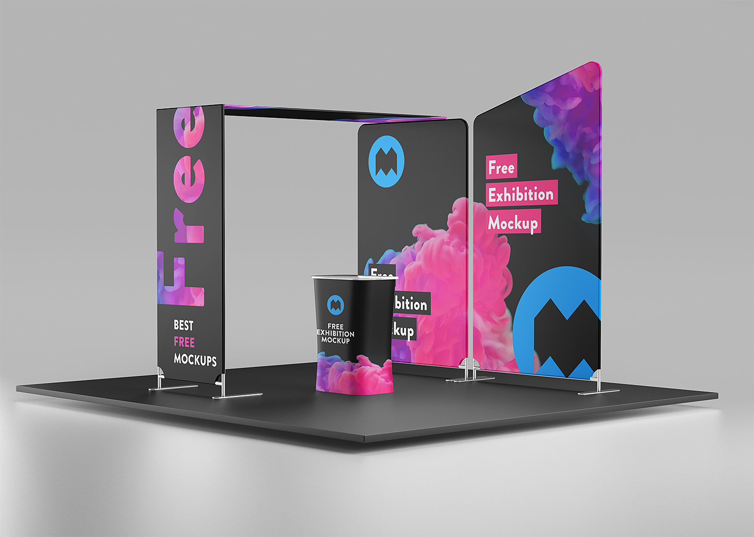 Download Free Exhibition Mockup Free Mockup