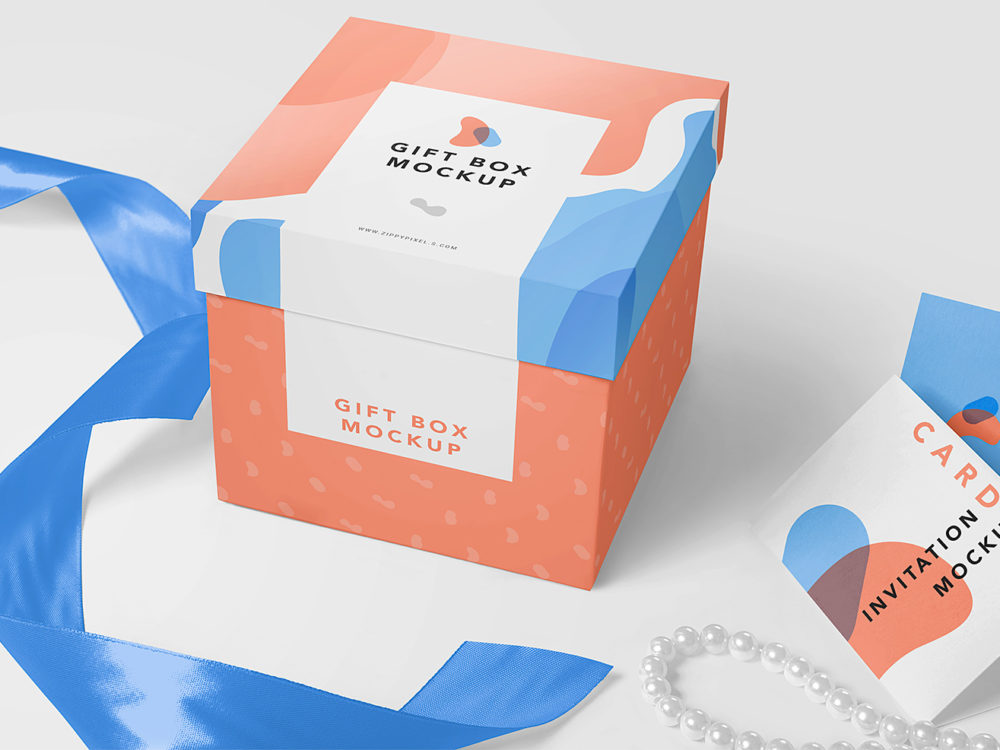 Download Free Gift Box Mockup PSD | Free Mockup