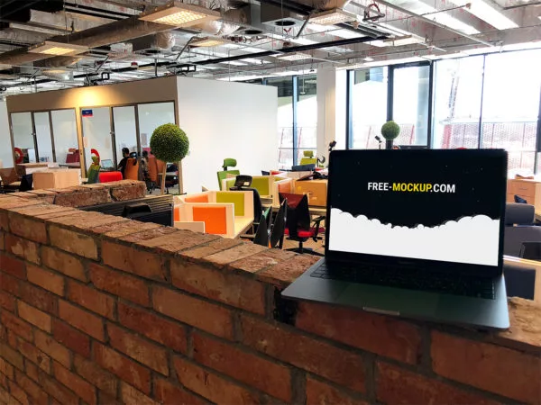 MacBook Pro Mockup in Office