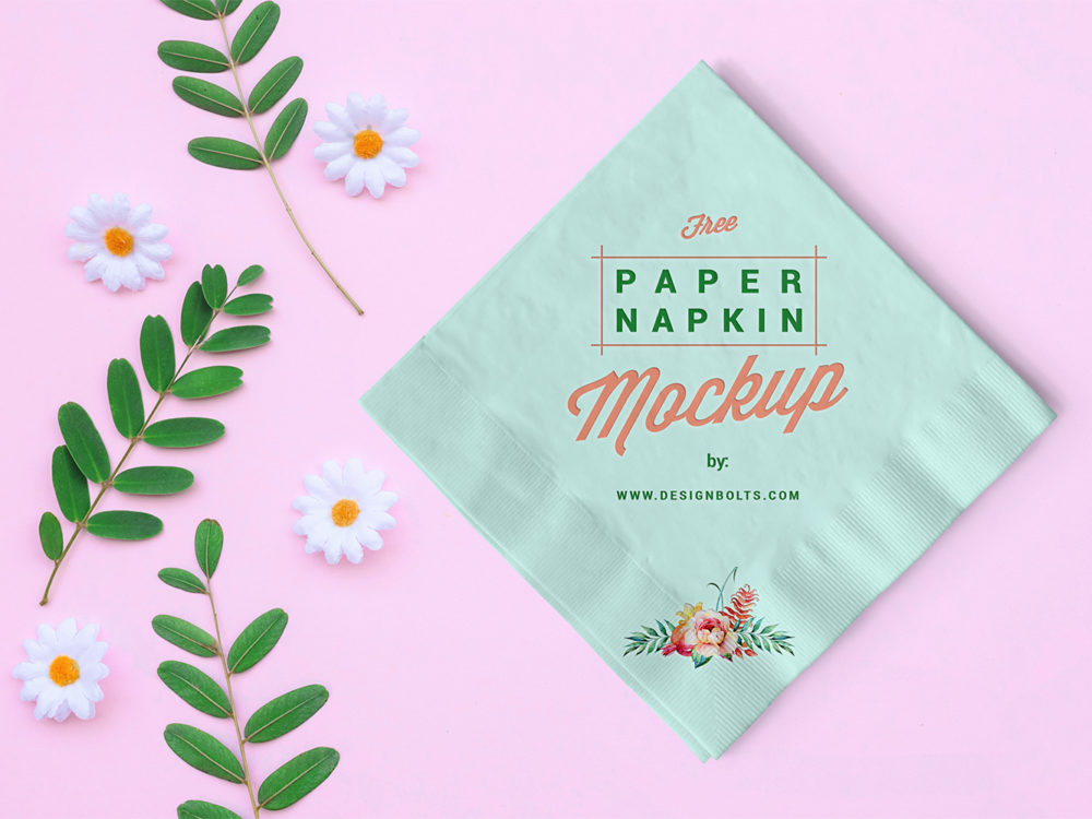 Free Table Paper Mockup PSD