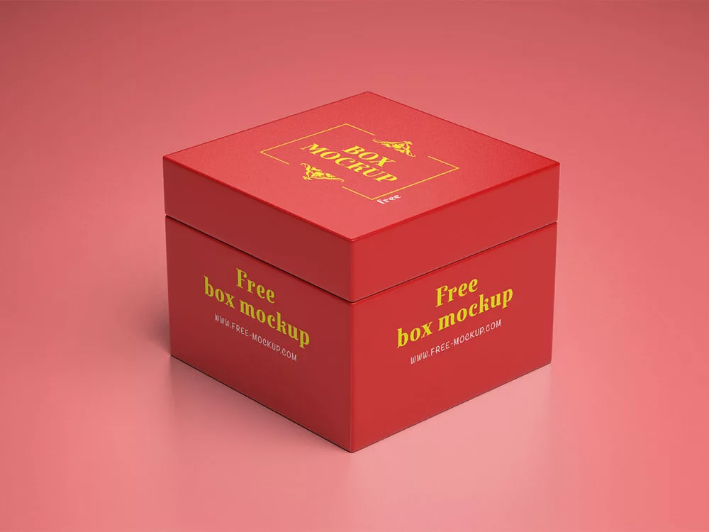 Gift Box Mockup Free