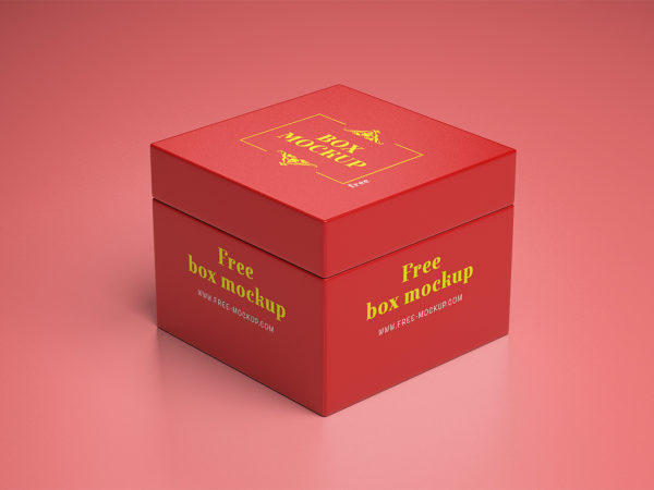 Gift Box Mockup Free