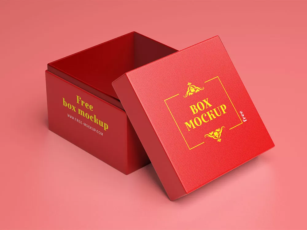 Gift Box Mockup Free