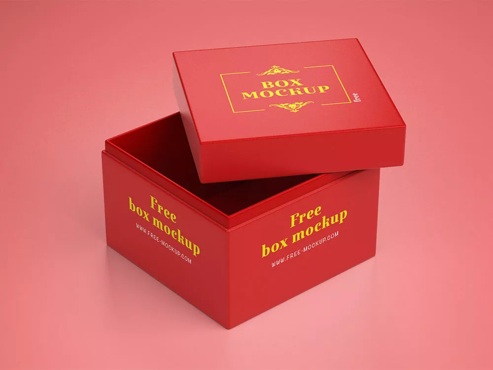 Gift Box Mockup Free