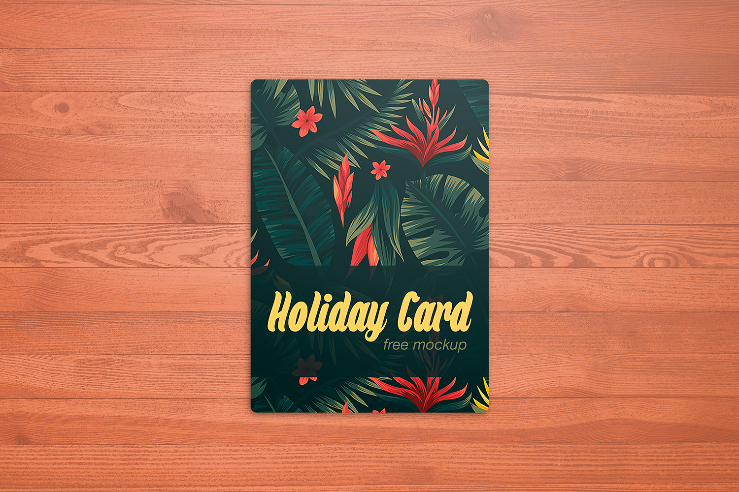 Download Holiday Card Mockup Free Free Mockup