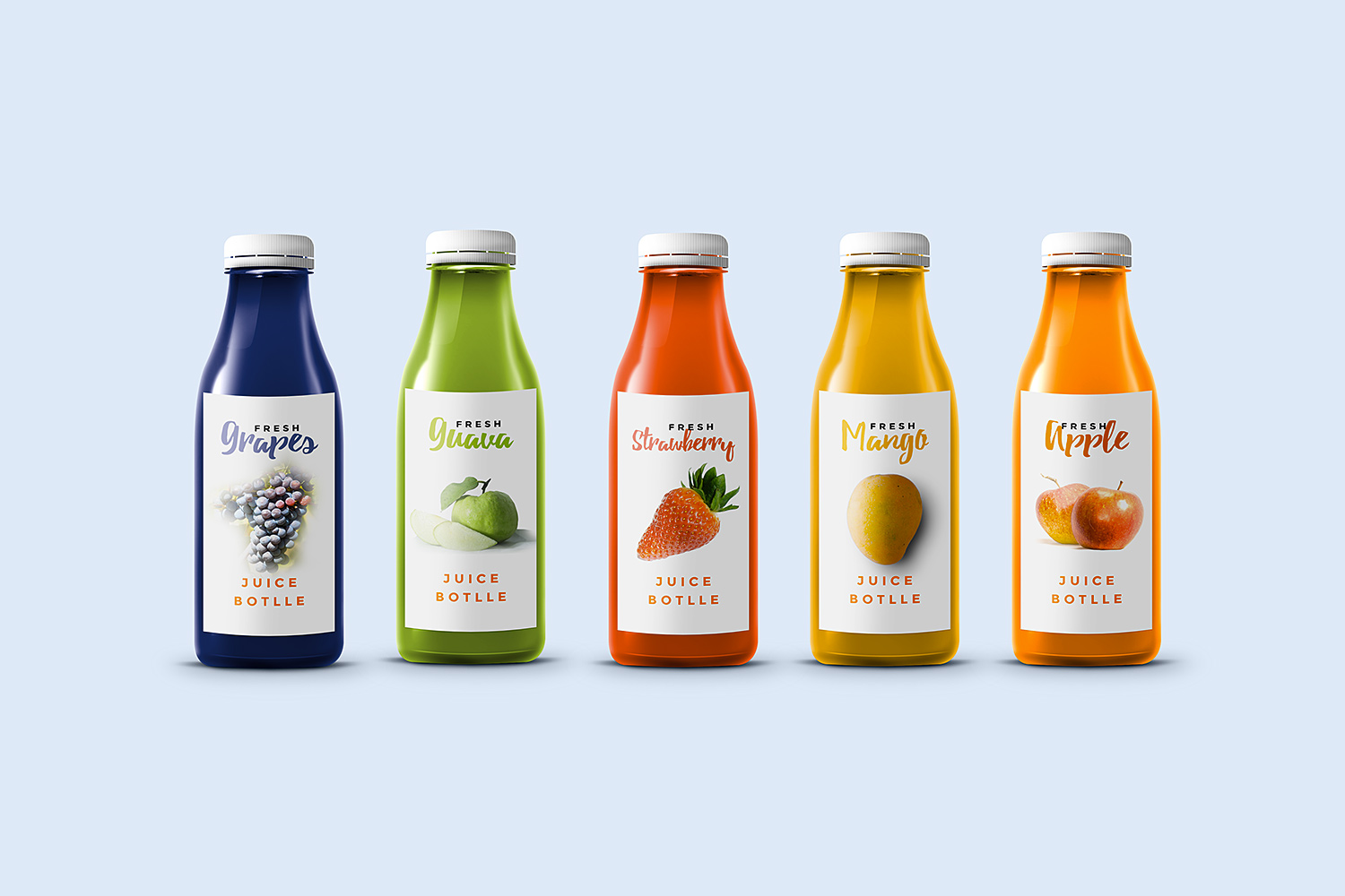 Juice packaging mockup free information