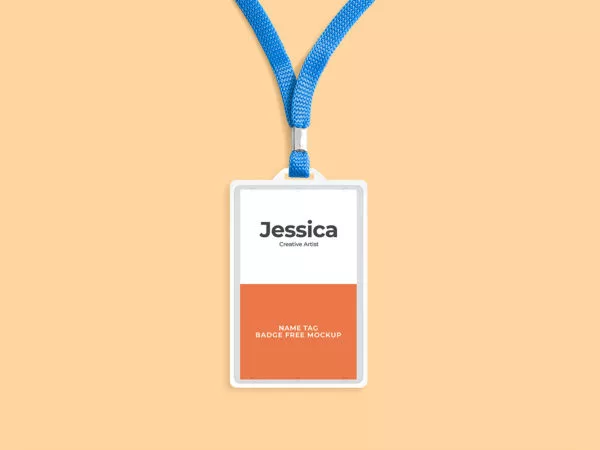 Name Tag ID Badge Mockup