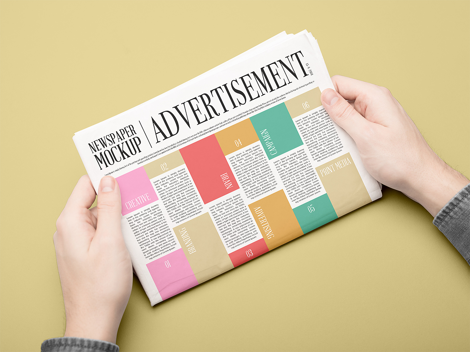 Download Newspaper Mockup Psd Free Free Mockup