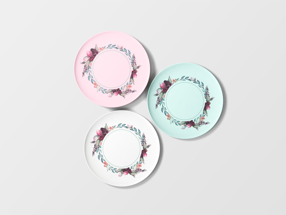 Overhead Plates Mockup Free