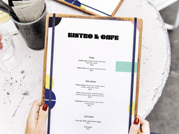 Restaurant Menu Mockup Free