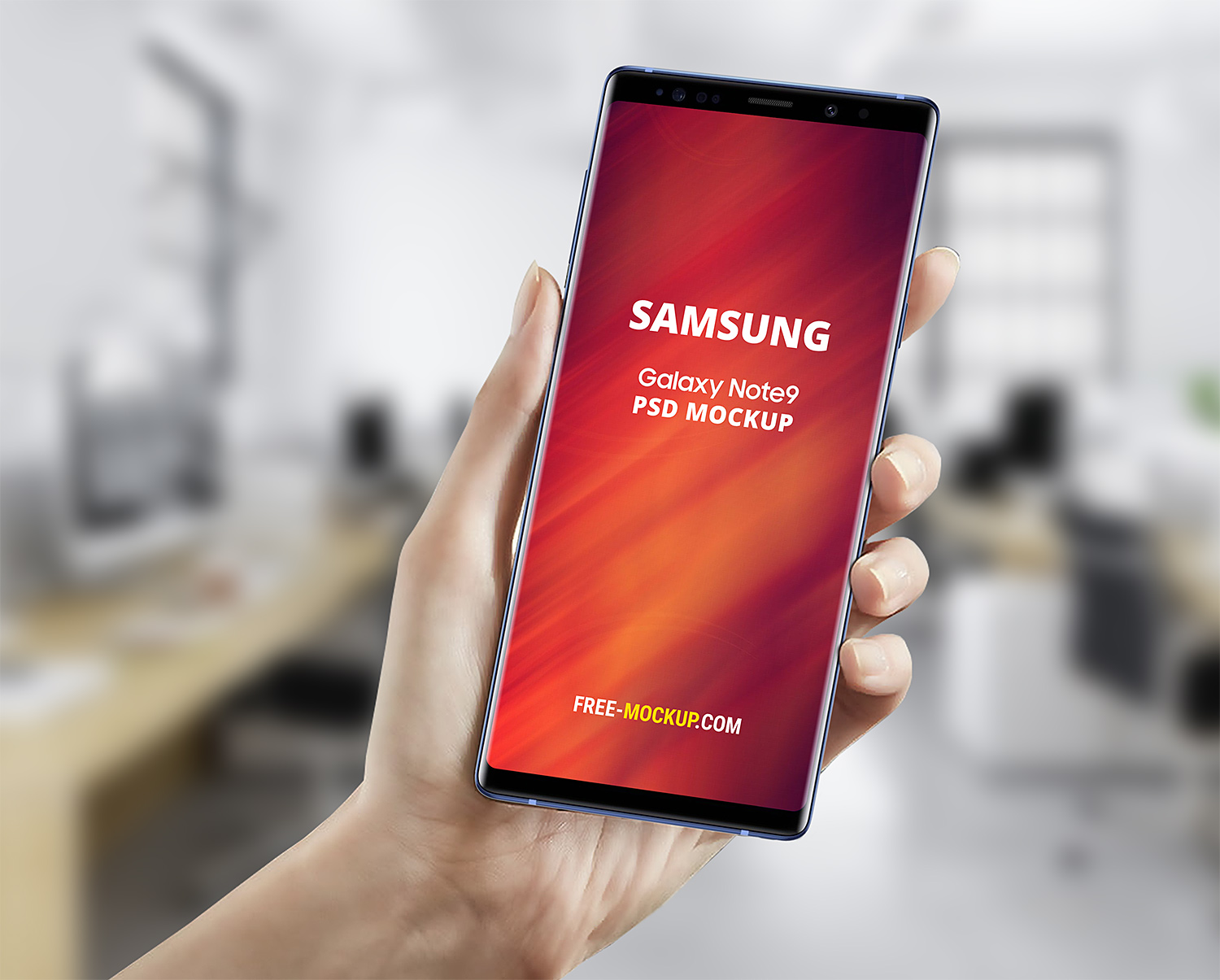 Download Samsung Galaxy Note 9 Free Mockup | Free Mockup