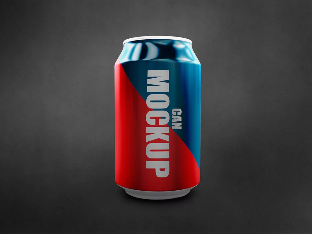 Soda Can Mockup Free