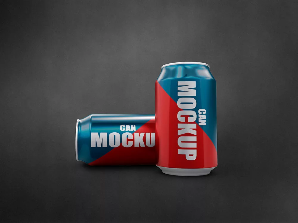 Soda Can Mockup Free