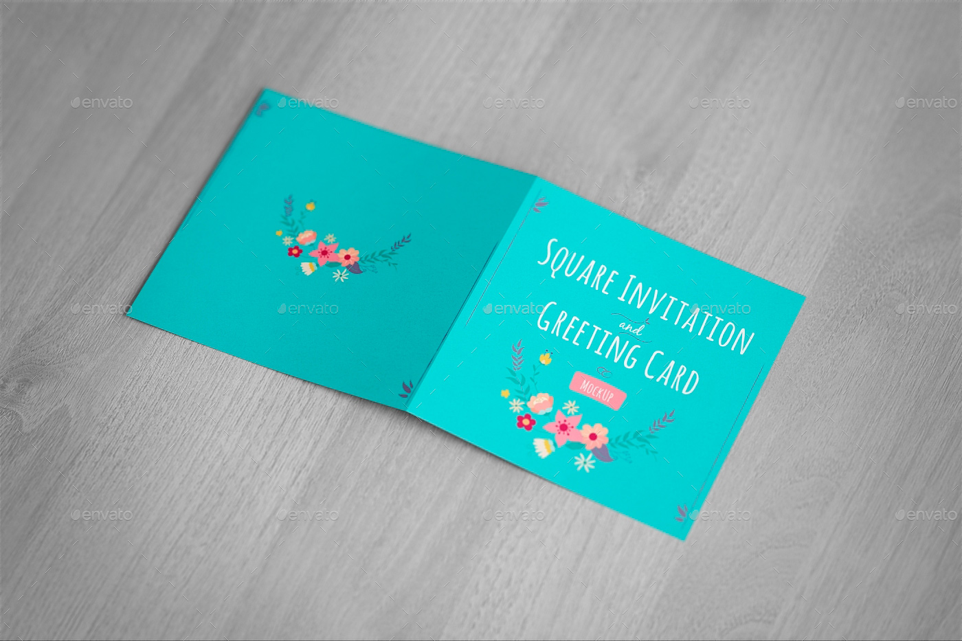 Download Square Invitation And Greeting Card Mockup Free Version Free Mockup