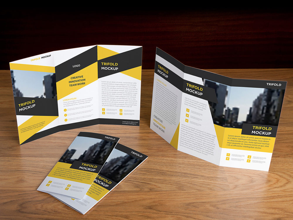 Trifold Free PSD Mockup