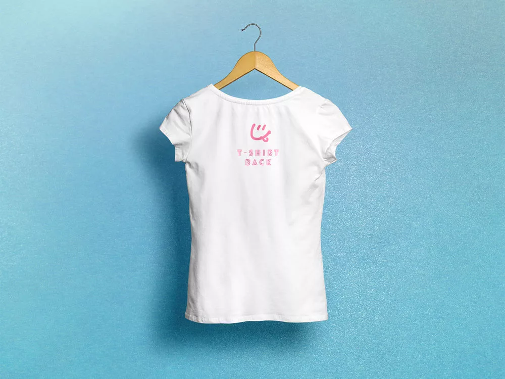 Woman T-Shirt Free Mockup