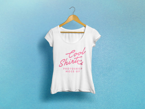 Woman T-Shirt Free Mockup