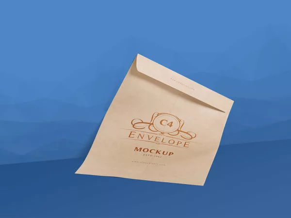 2 Serene Free C4 Envelope Mockup