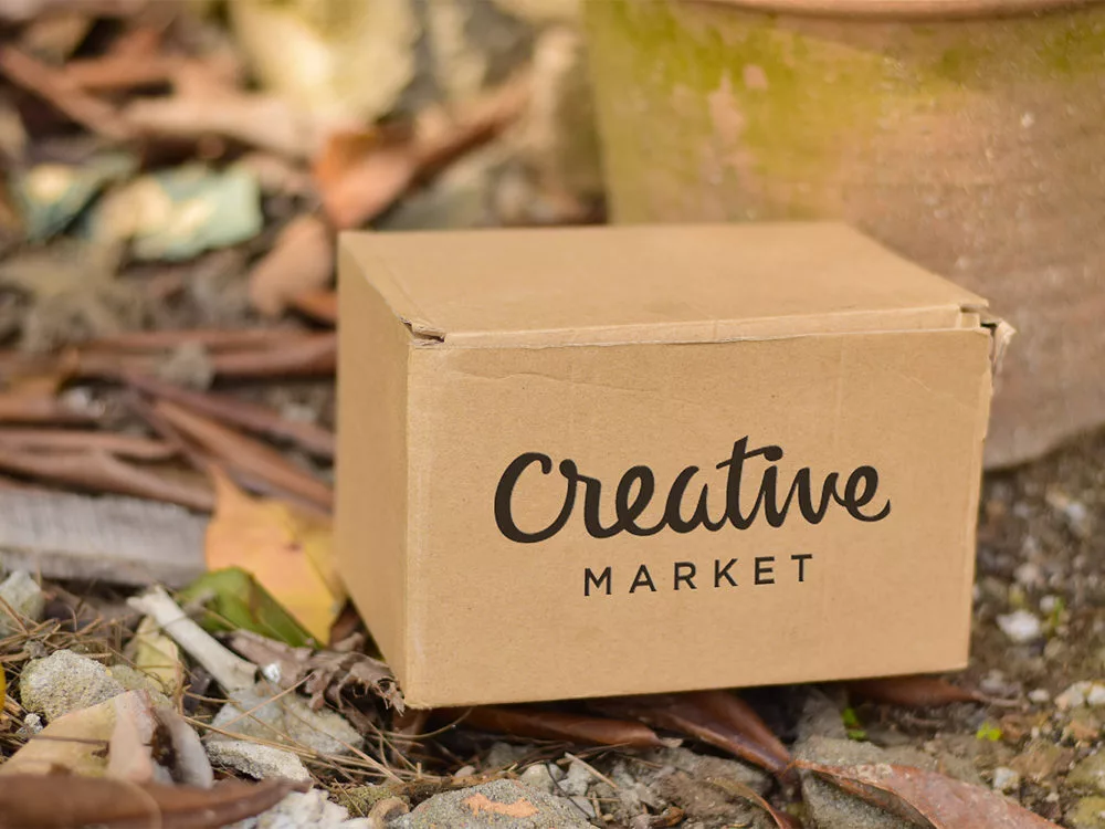 Cardboard Free Mockup PSD