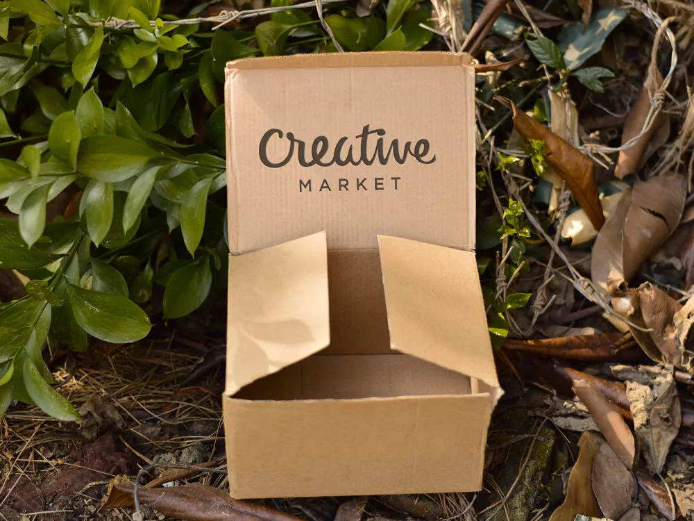 Cardboard Free Mockup PSD
