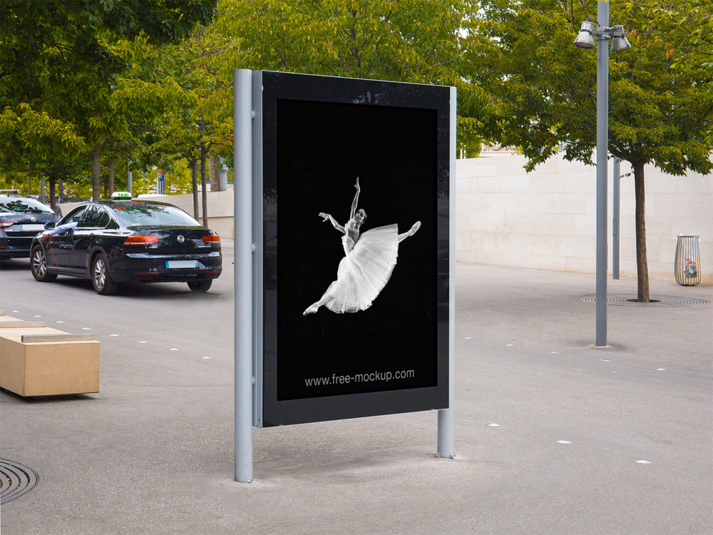 Citylight Poster Outdoor Advertising Mockup