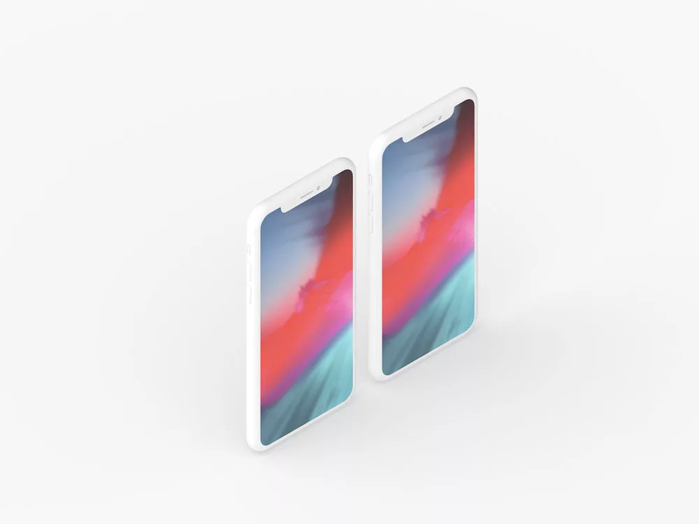 Clay iPhone X Presentation Mockup Set