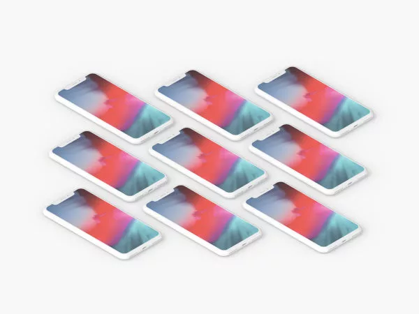 Clay iPhone X Presentation Mockup Set