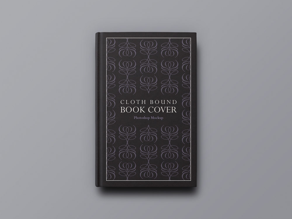 Cloth Bound Book Cover Mockup