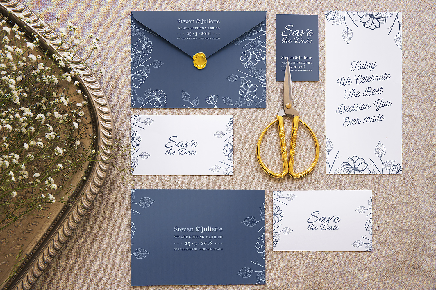 Download Elegant Wedding Mockup Free Free Mockup