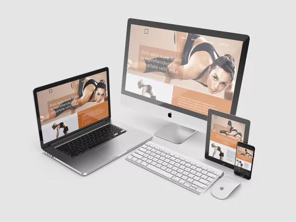 Responsive Design Presentation Apple Devices Mockup Set