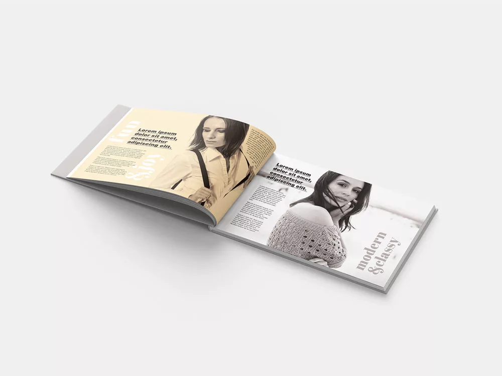 Free Landscape Book Mockup