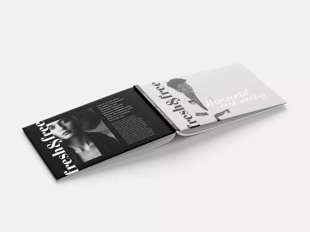 Free Landscape Book Mockup